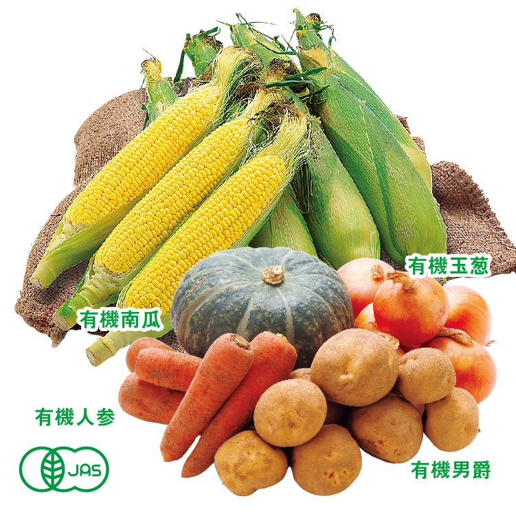 有機とうきび＋野菜セット（L／10本）