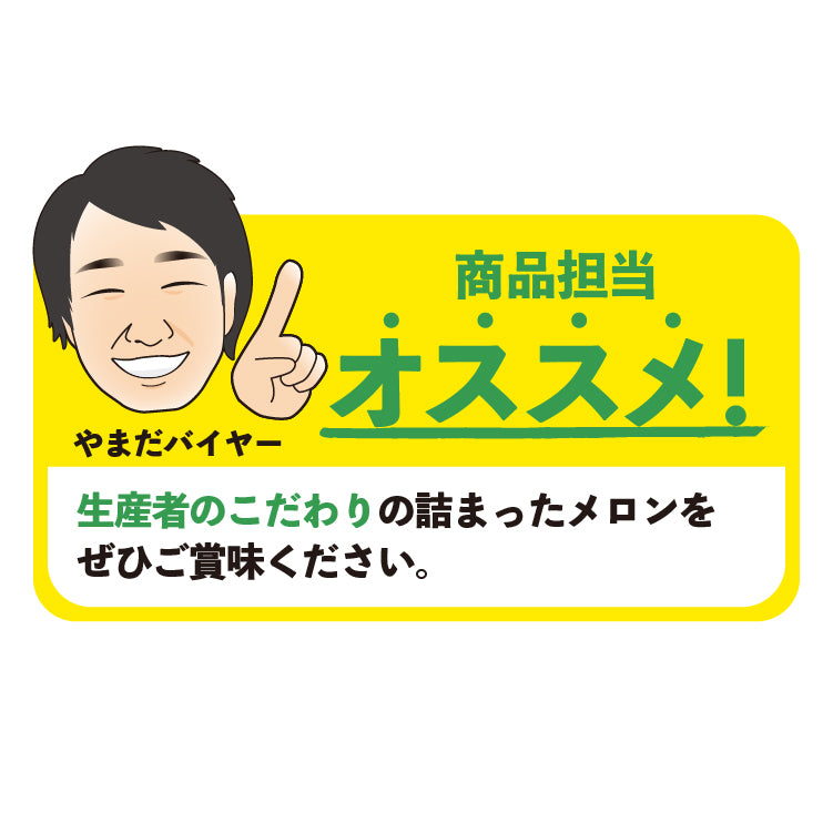 里農園のメロン3L2玉