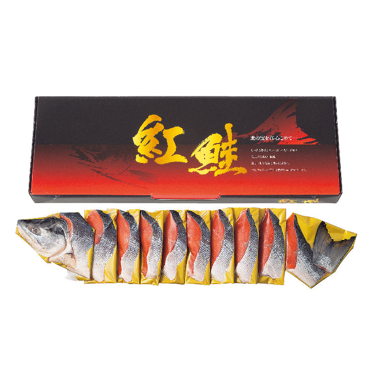 
                  
                    紅鮭半身姿切身 1．0kg
                  
                
