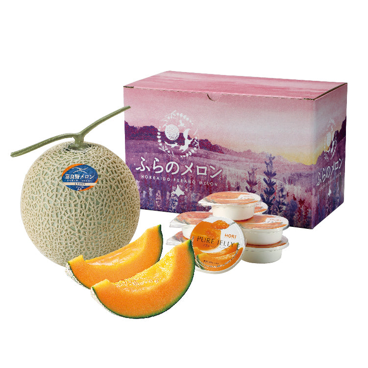 ふらのメロン&夕張メロンピュアゼリーセット