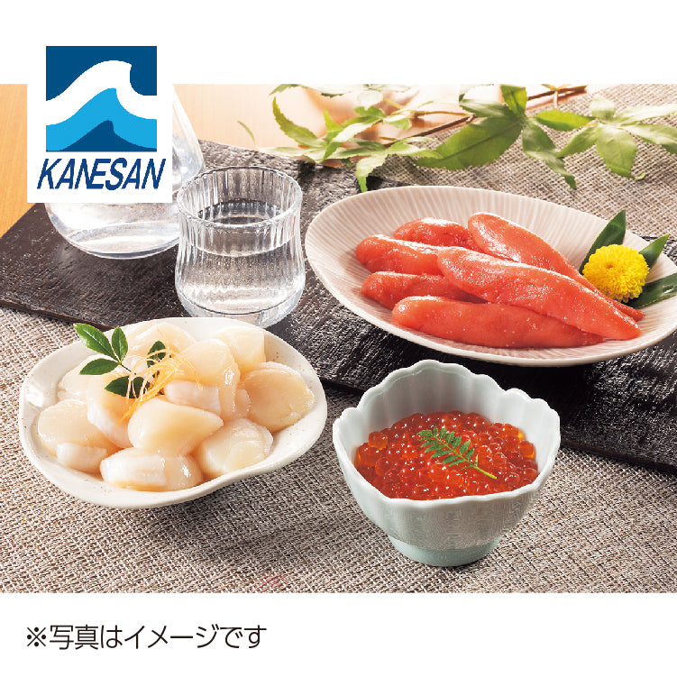 魚卵とお刺身(木樽入)