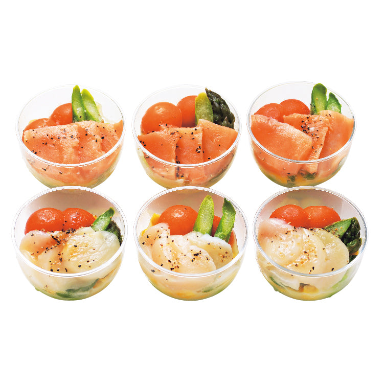 国産野菜と魚介の冷製オードブル