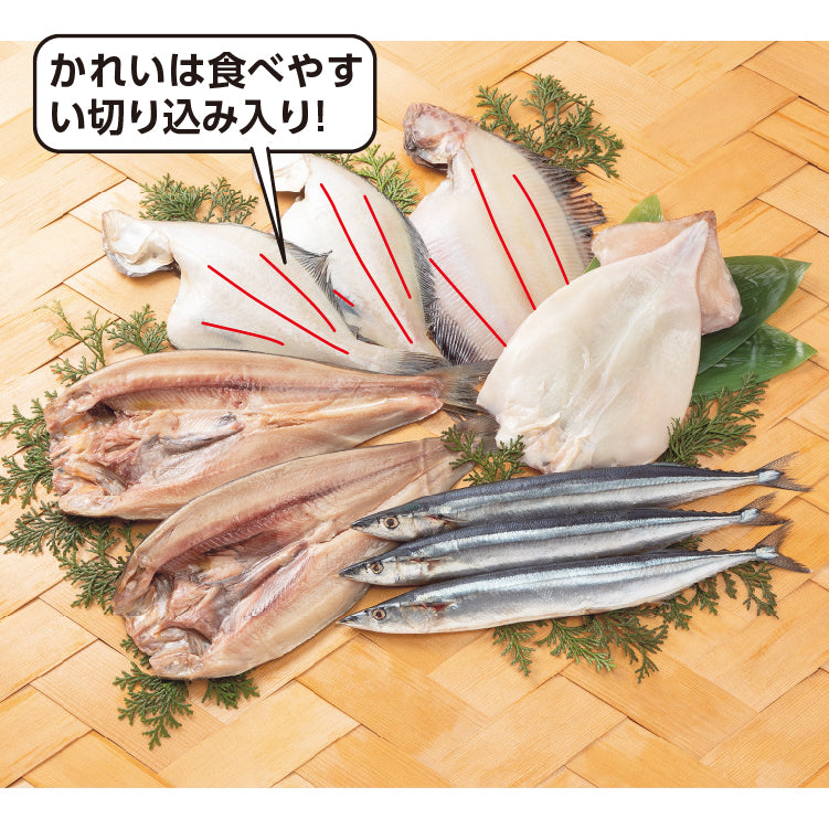 氷温乾燥干物と氷温熟成塩さんまセット