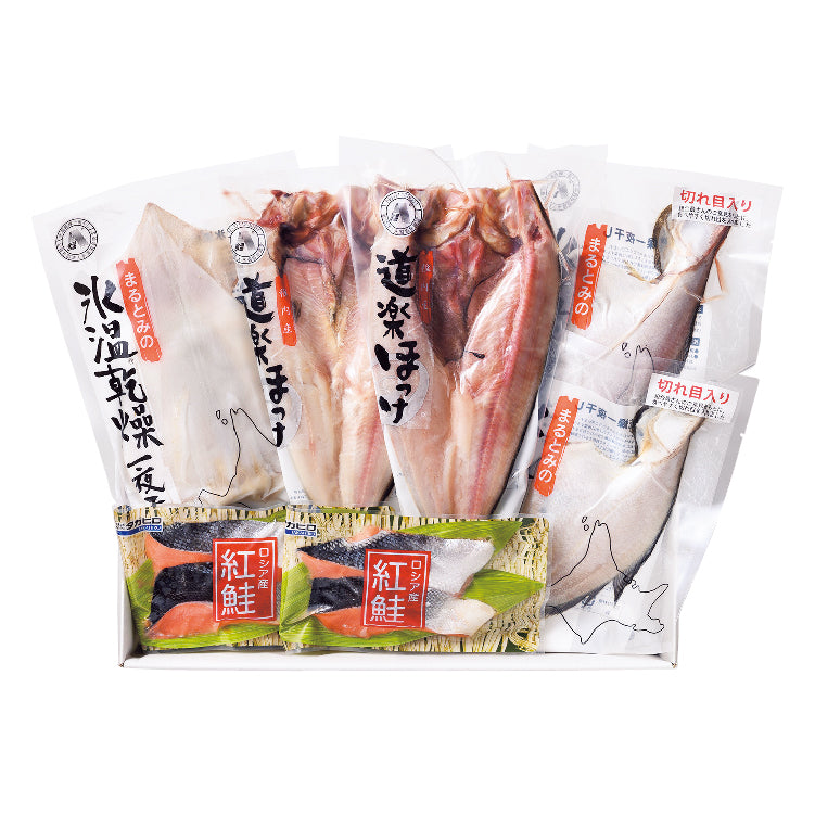 紅鮭切身と氷温乾燥干物セット