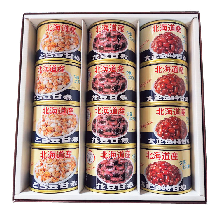 北海道産花豆甘煮12缶詰合せ