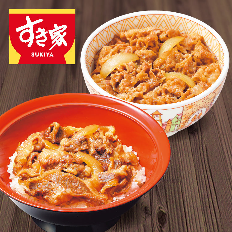 すき家牛丼の具・牛カルビ丼の具セット