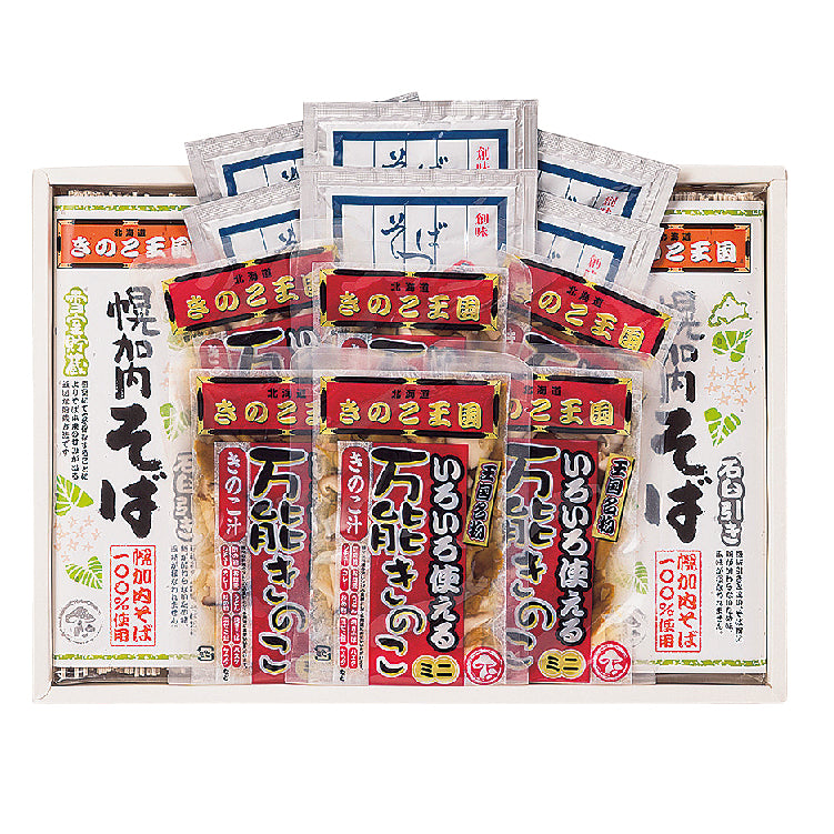 きのこ王国 きのこそばセット(6人前)