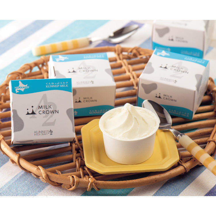 MILK CROWN HOKKAIDO PREMIUM ICE CREAM くんねっぷミルク 6個