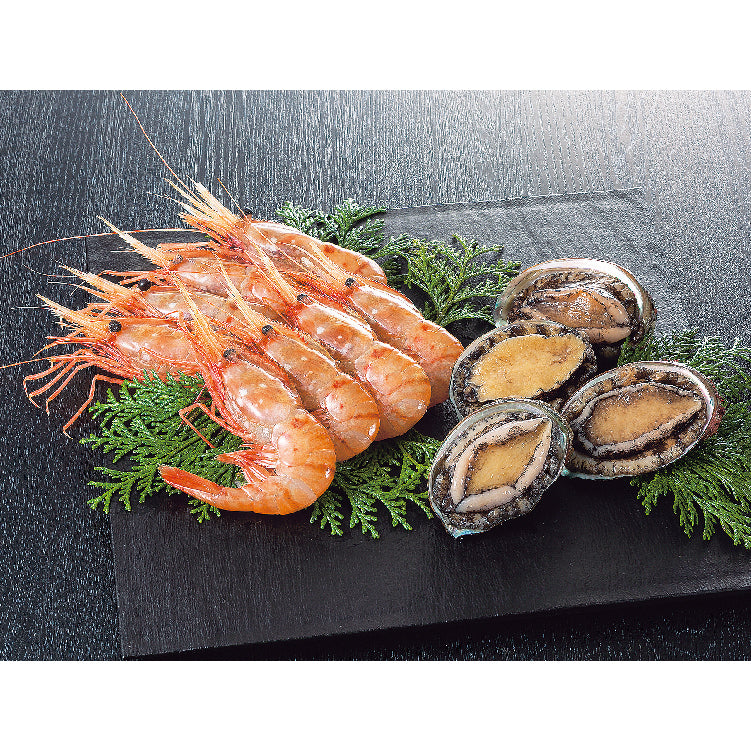 蝦夷あわび＆ぼたんえびセット