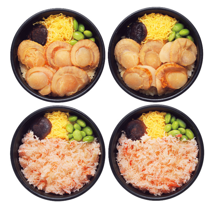 紅ずわい蟹と帆立ごはん