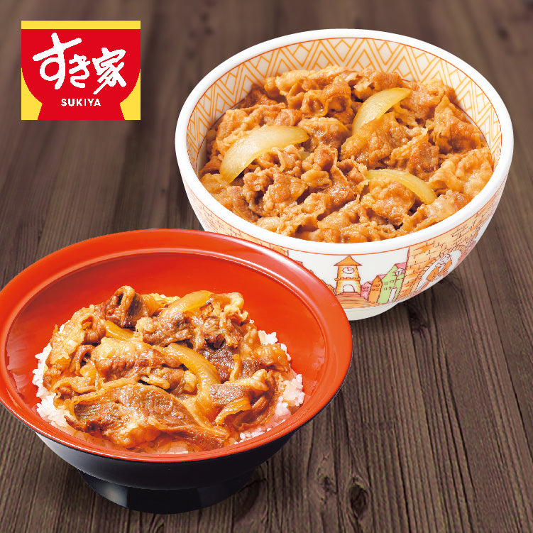 すき家牛丼の具・牛カルビ丼の具セット