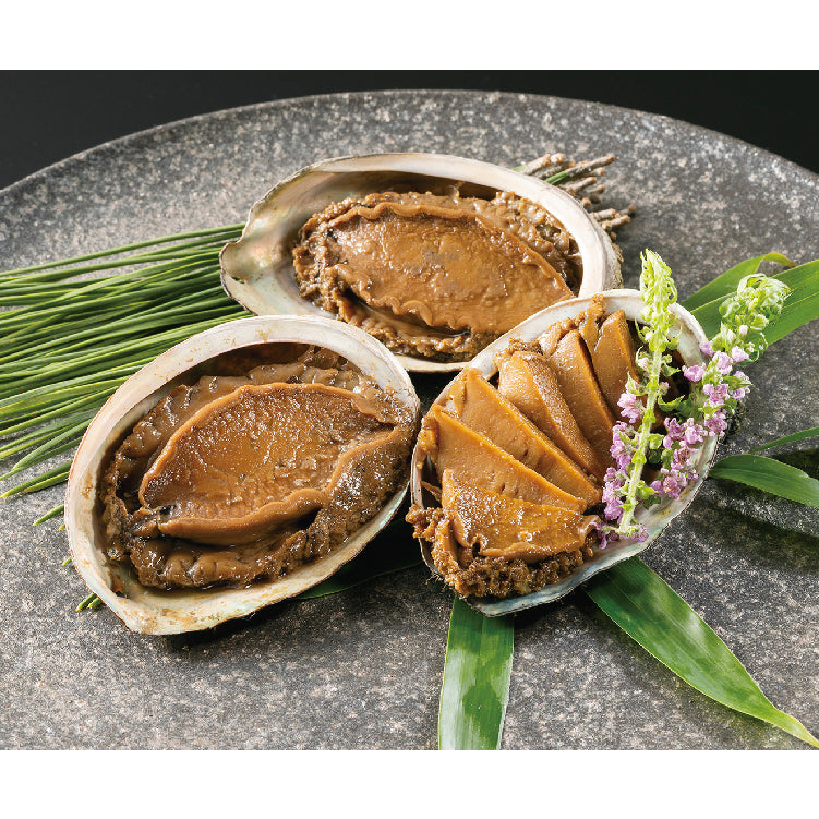 北海道産蝦夷あわび姿煮3個セット