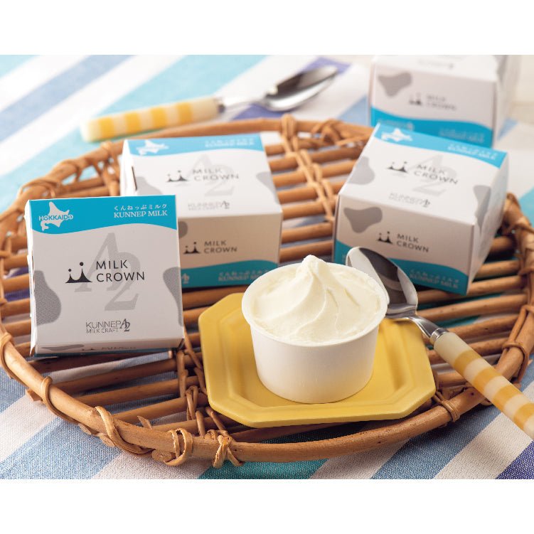 MILK CROWN HOKKAIDO PREMIUM ICE CREAM くんねっぷミルク 6個