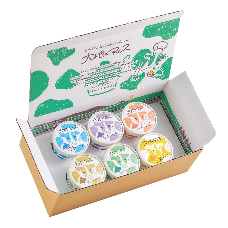 大地のアイス6個セット