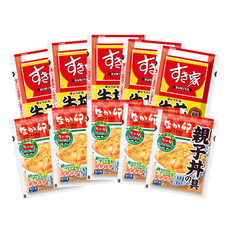 すき家牛丼の具・なか卯親子丼の具セット