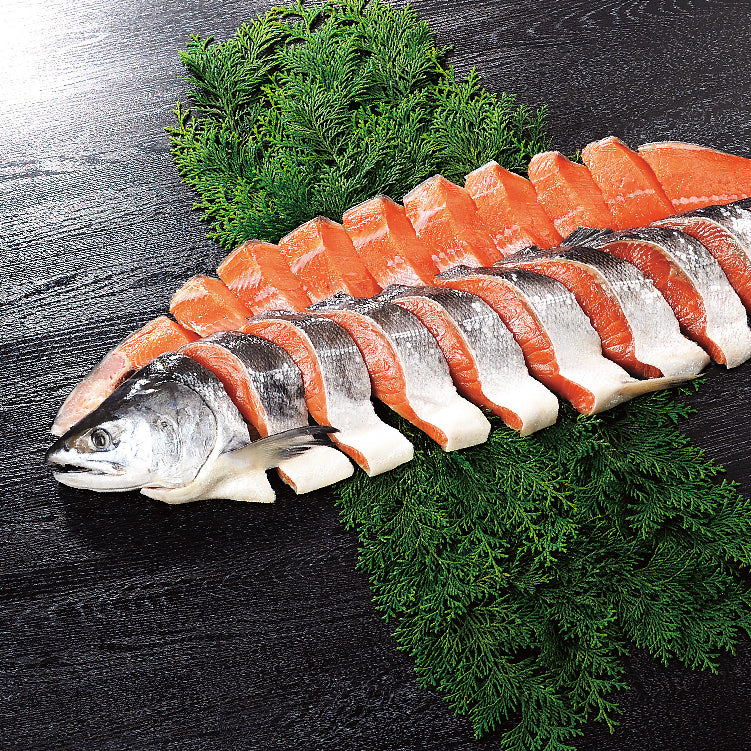 沖獲鮭姿切身 2.4kg