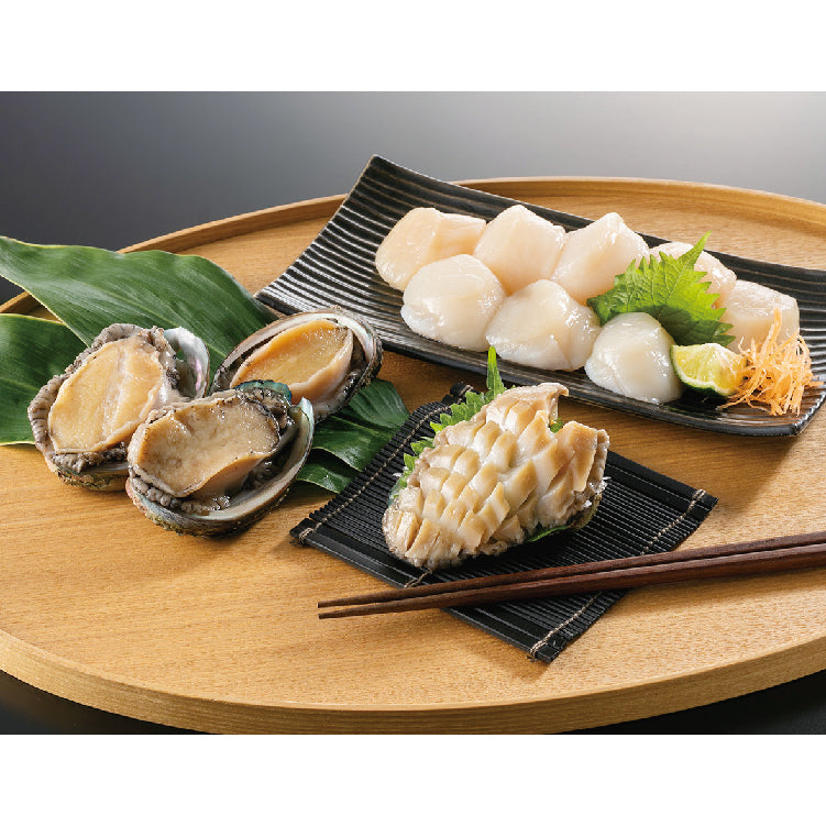 刺身用あわび・ほたて貝柱セット