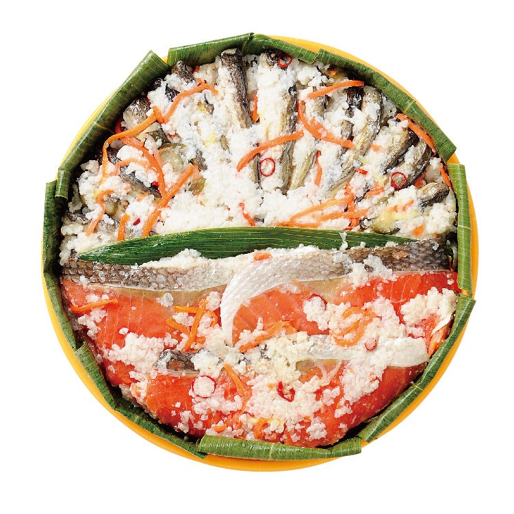 紅鮭・はたはたの飯寿しセット