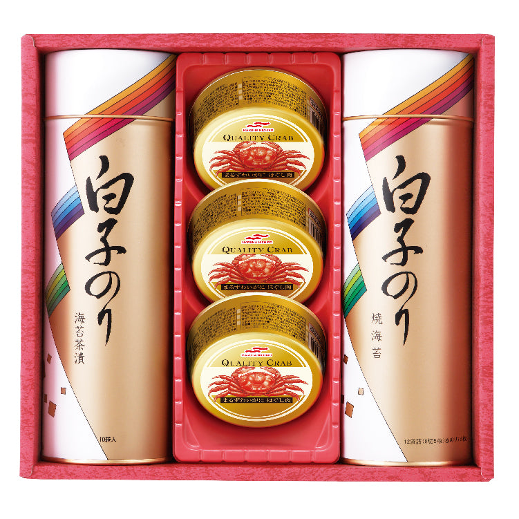 のりとカニ缶詰合せギフト